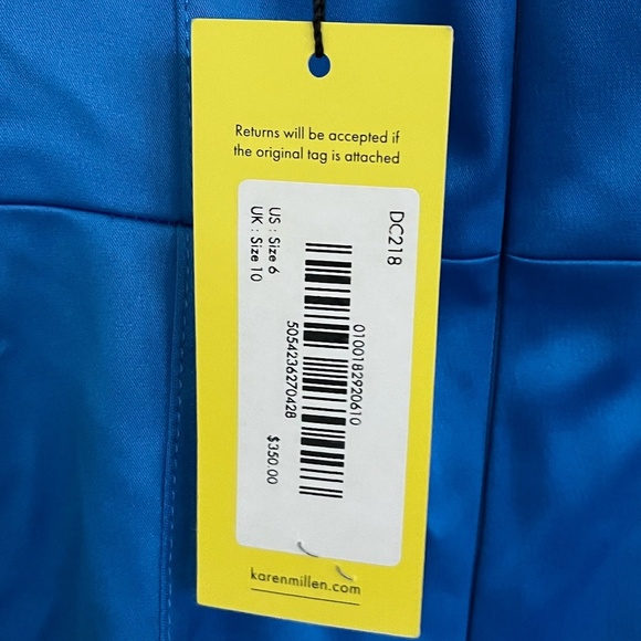 KAREN MILLEN | Satin Sheath Dress | Size 6 - Picture 6 of 9